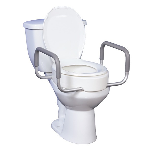 Premium Raised Toilet Seat w/ Removable Arms