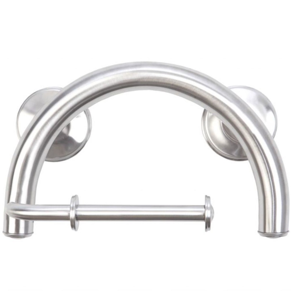 Home2stay 2-in-1 Grab Bar Toilet Paper Holder