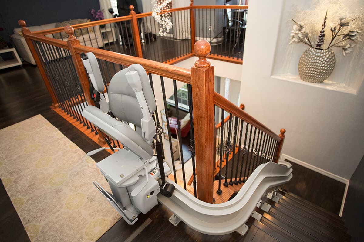 Bruno Elite Curved Stair Lift Detail