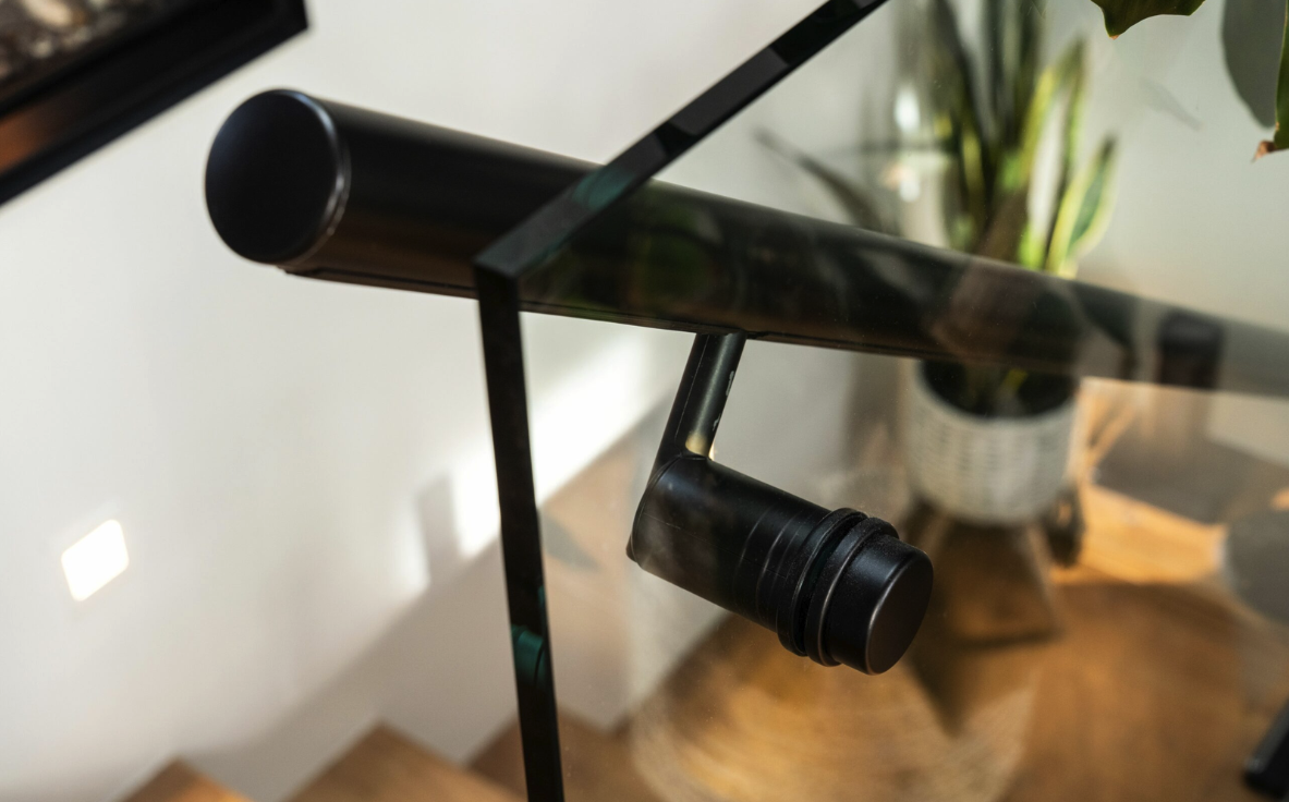 Glass Mounted Promenade Handrail - Open & Modern Look