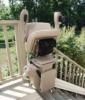 Outdoor stairlift detail