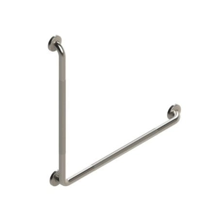 Home2stay L-Shaped Grab Bar (Stainless Knurled)
